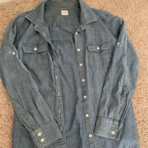 J crew denim button up